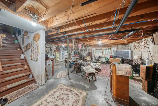 a view of a bike storage area