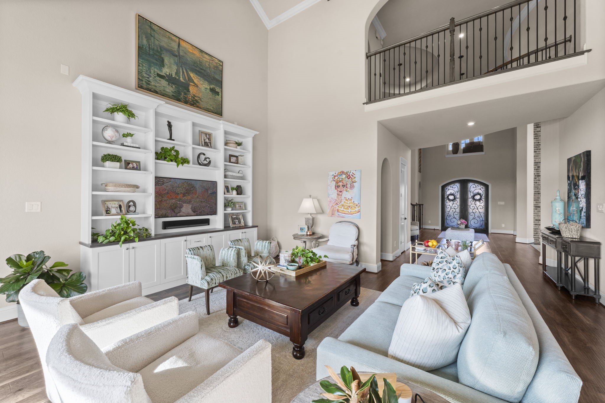 2203 Flameleaf Court Conroe, TX 77384 - Photo 13 of 49 a living room with furniture and a large window
