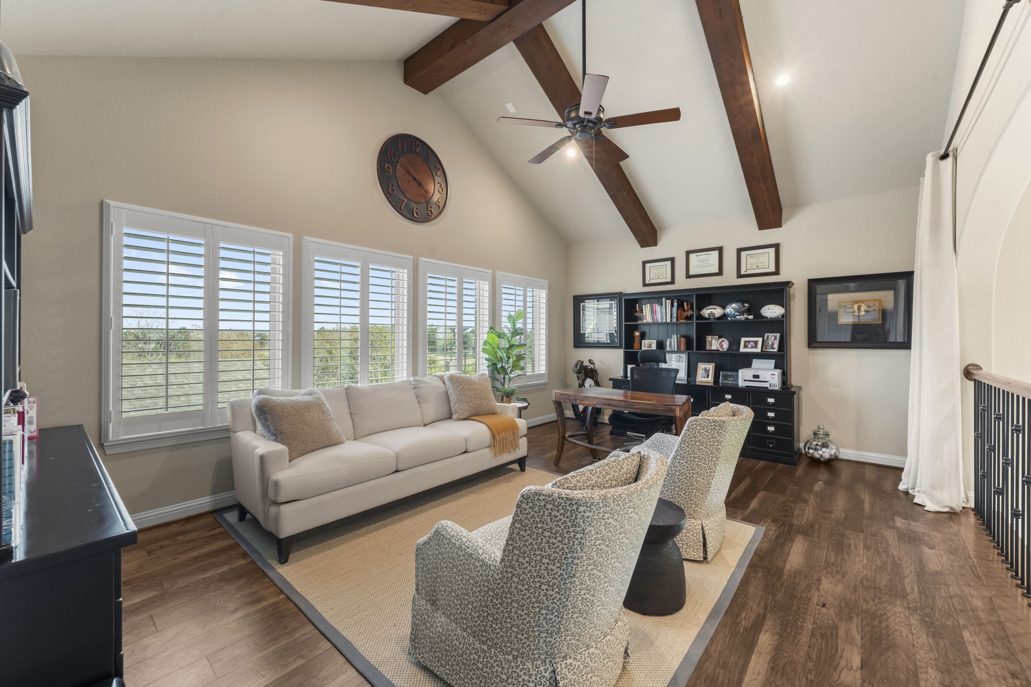 2203 Flameleaf Court Conroe, TX 77384 - Photo 31 of 49 a living room with furniture and a large window