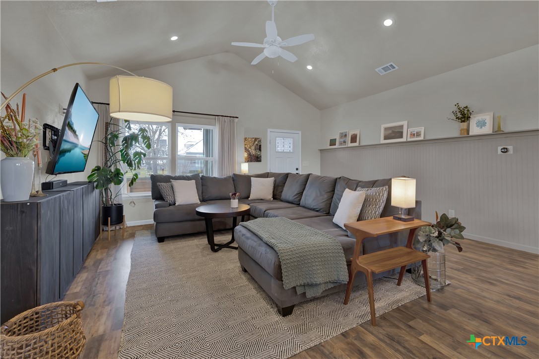 162 Friedens Church Road Seguin, TX 78155 - Photo 6 of 33 a living room with furniture and wooden floor