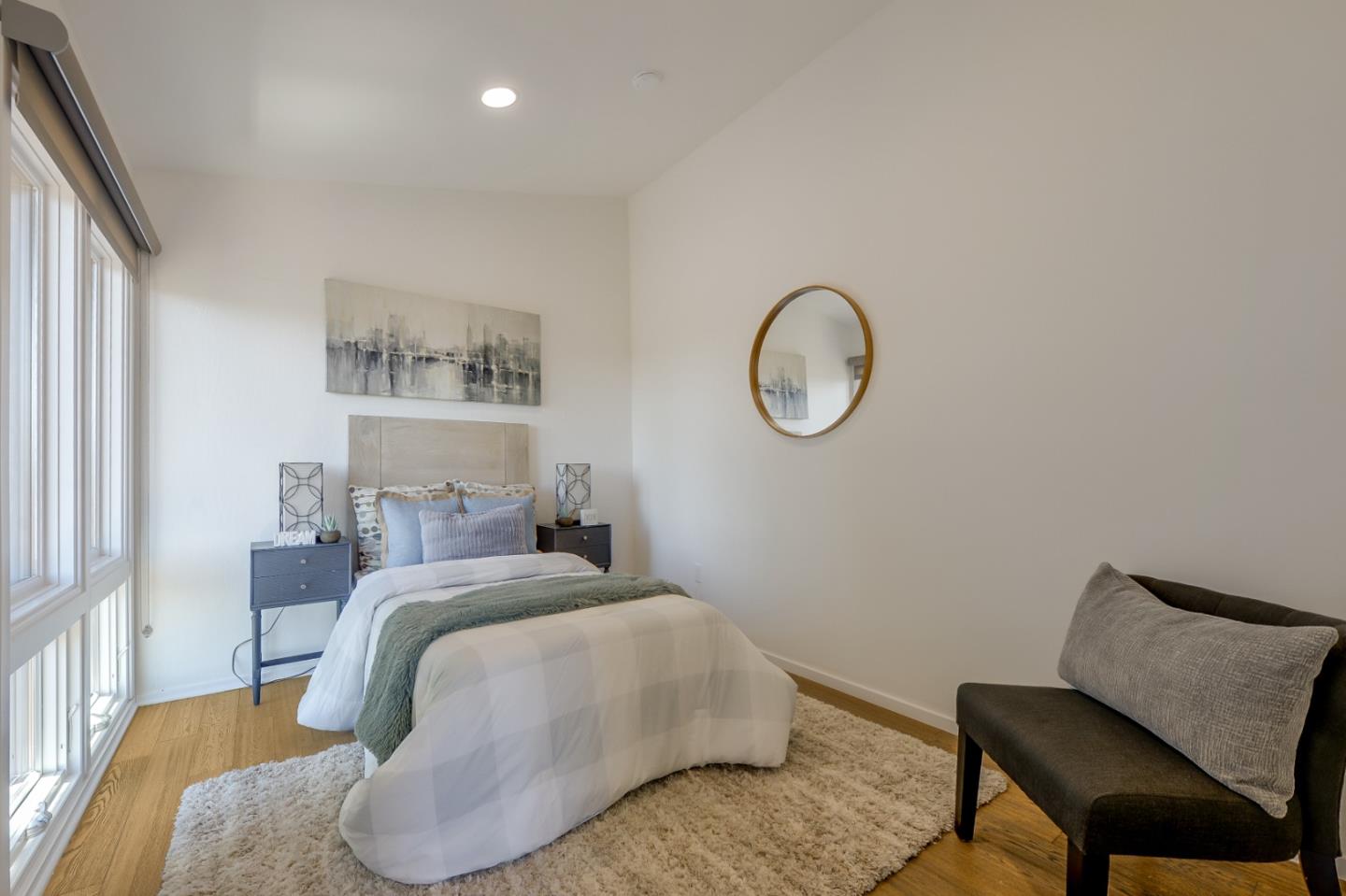 2839 Hillside Drive Burlingame, CA 94010 - Photo 25 of 43 a bedroom with a bed and chair