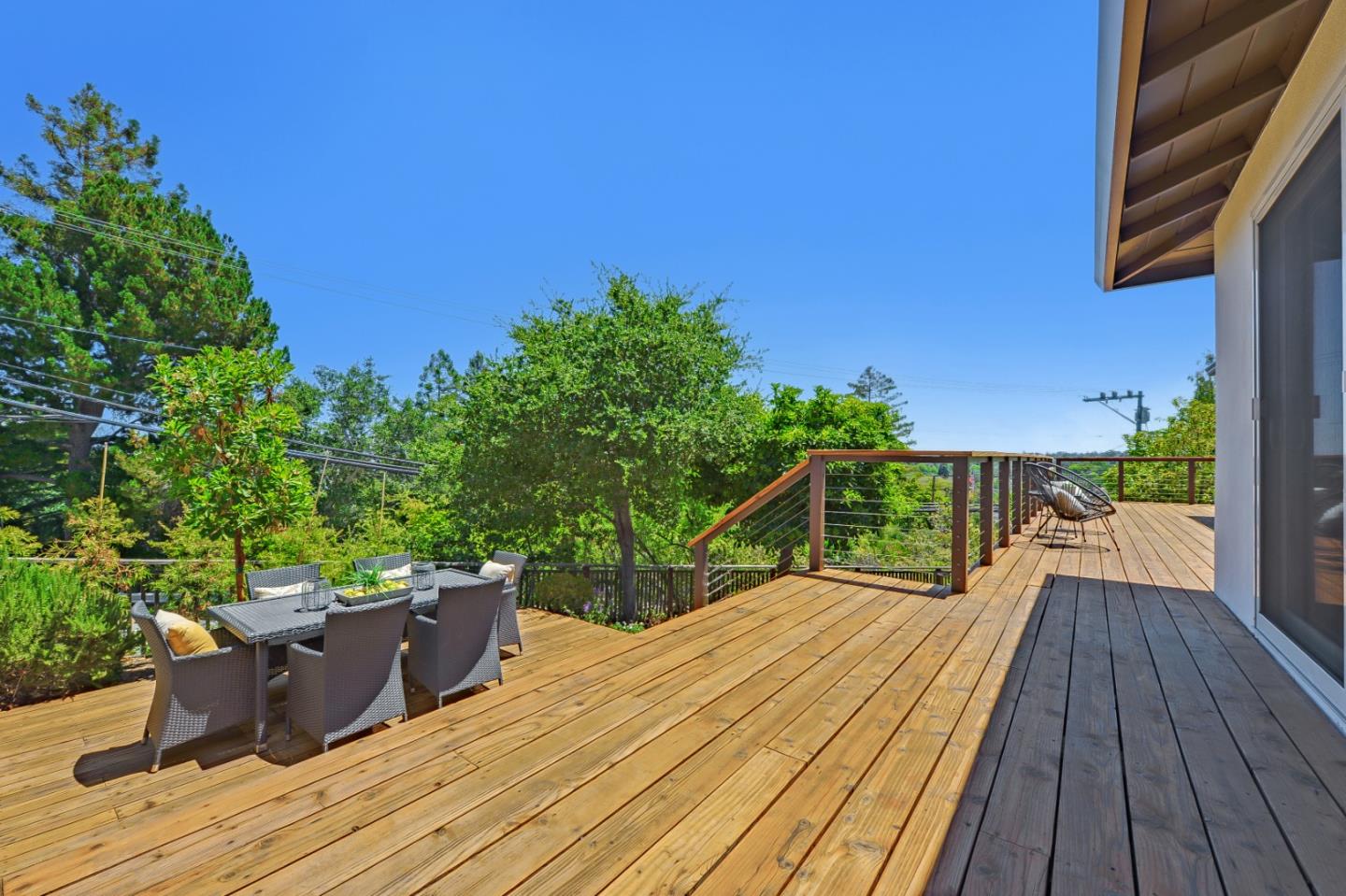 2839 Hillside Drive Burlingame, CA 94010 - Photo 36 of 43 a view of balcony with wooden floor and outdoor space