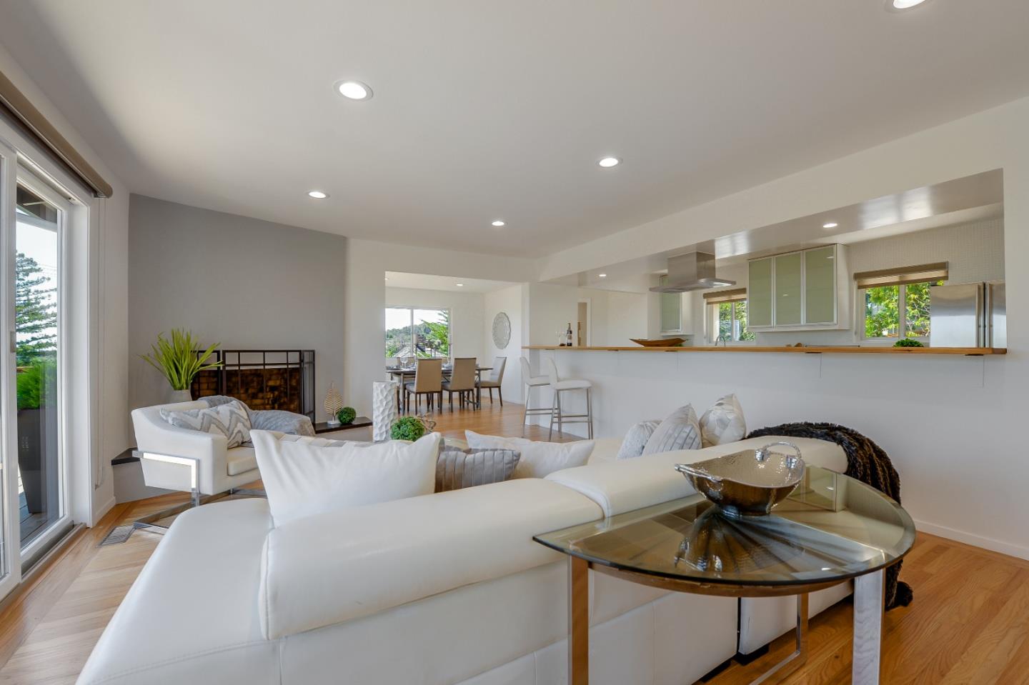2839 Hillside Drive Burlingame, CA 94010 - Photo 4 of 43 a living room with furniture and wooden floor