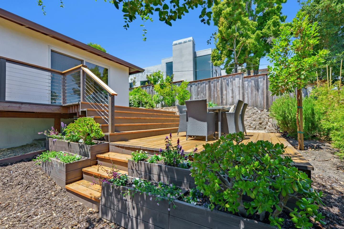 2839 Hillside Drive Burlingame, CA 94010 - Photo 41 of 43 a garden view with a seating space