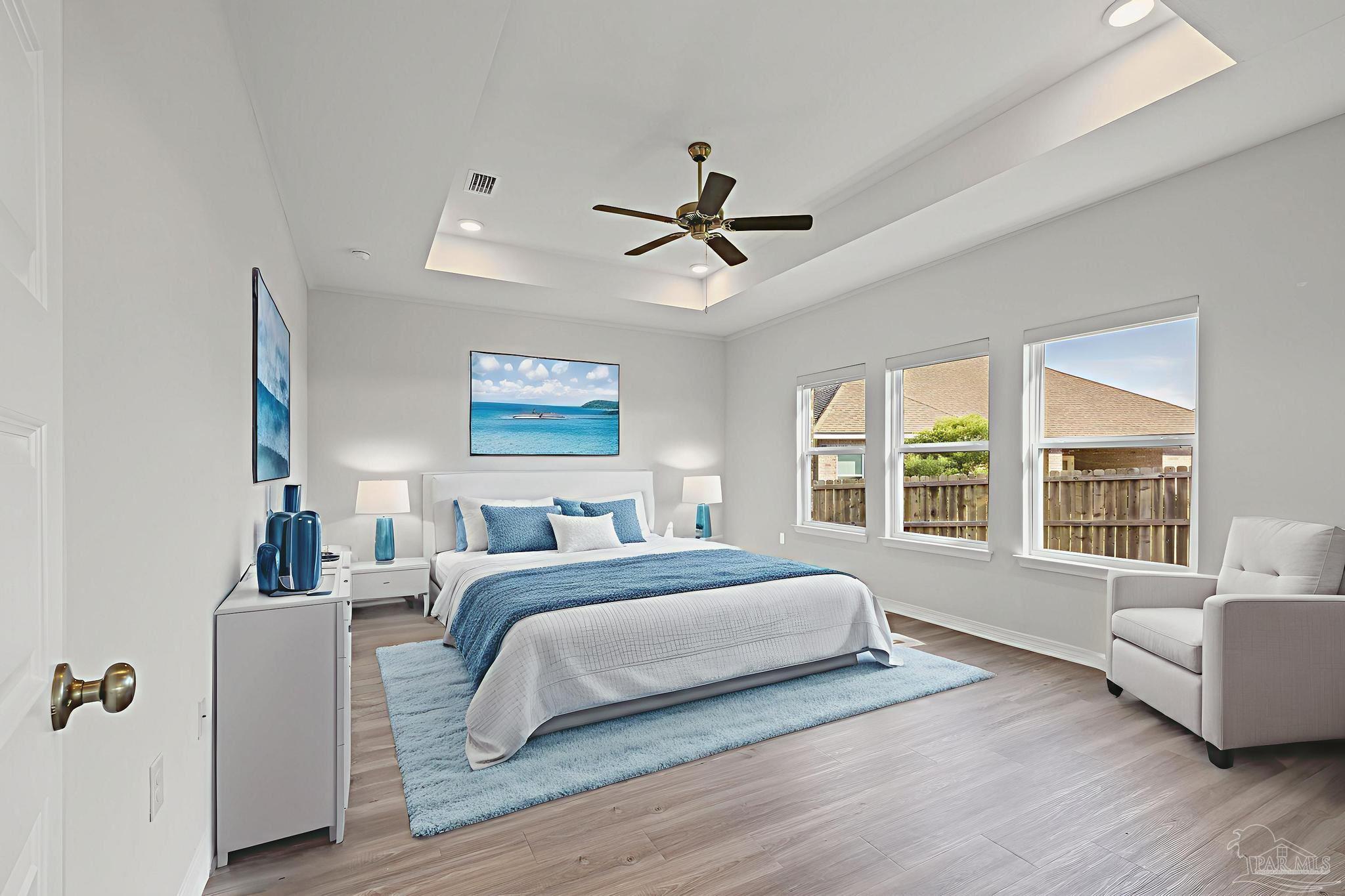 705 Hesed Court Cantonment, FL 32533 - Photo 24 of 71 VIRTUALLY STAGED MAIN BEDROOM