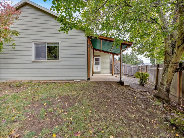 a view of a balcony with an outdoor space