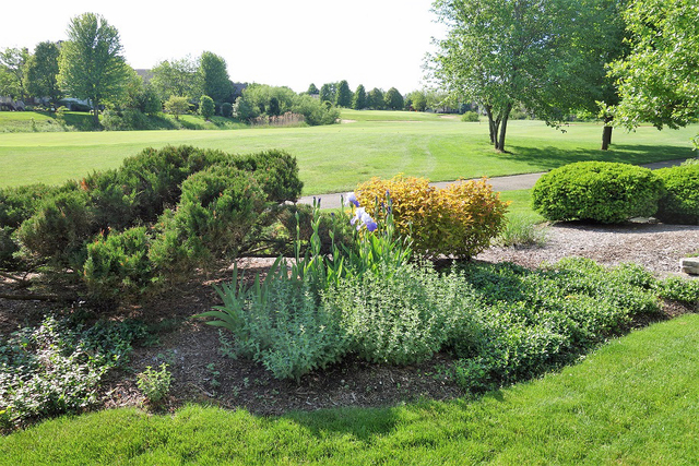 S130 Forbes Drive Geneva, IL 60134 - Photo 45 of 45 a view of a garden with an outdoor space