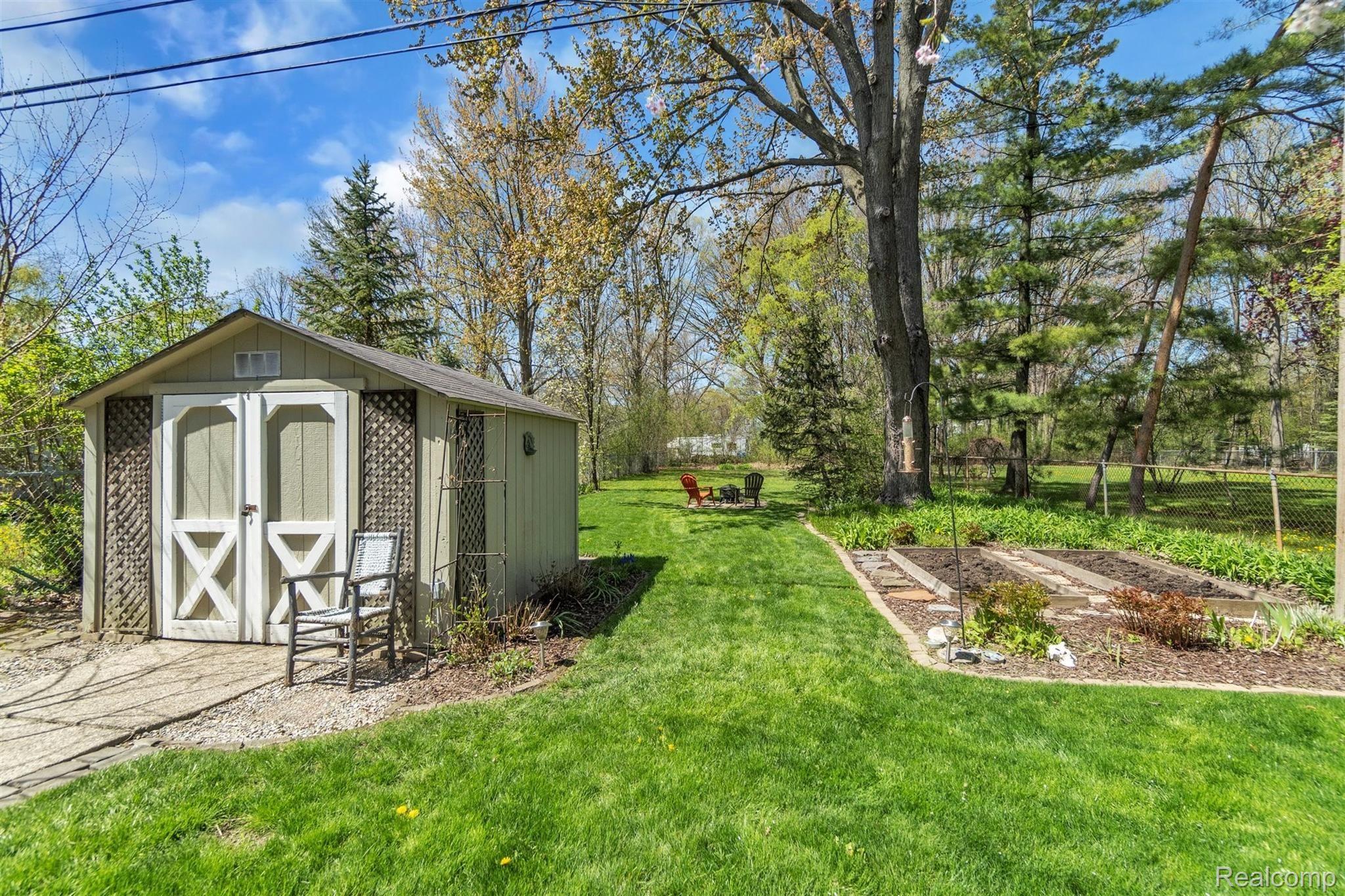 3115 Harvard Road Royal Oak, MI 48073 - Photo 33 of 34 Backyard with shed and garden