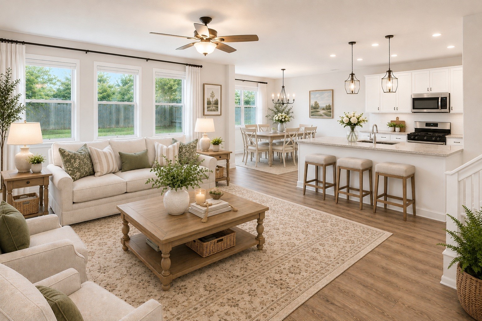 3628 Cub Drive Conroe, TX 77301 - Photo 7 of 32 A VIRTUALLY STAGED view. Just look what you can do with this space!