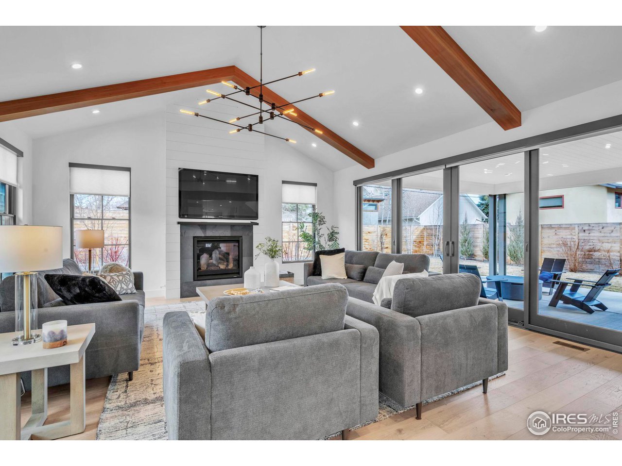 1415 Riverside Avenue Boulder, CO 80304 - Photo 13 of 40 Vaulted Great Room Opening to Covered Patio