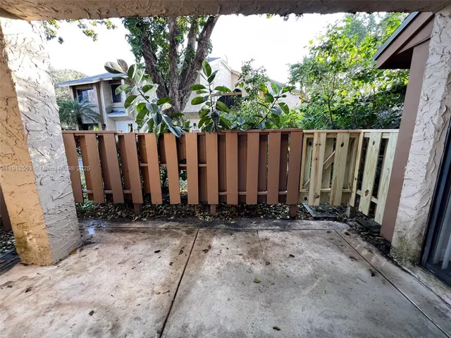a view of wooden fence