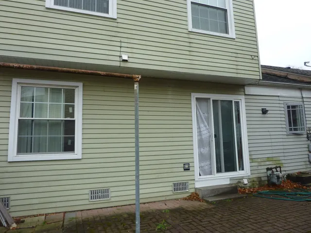 a front view of a house