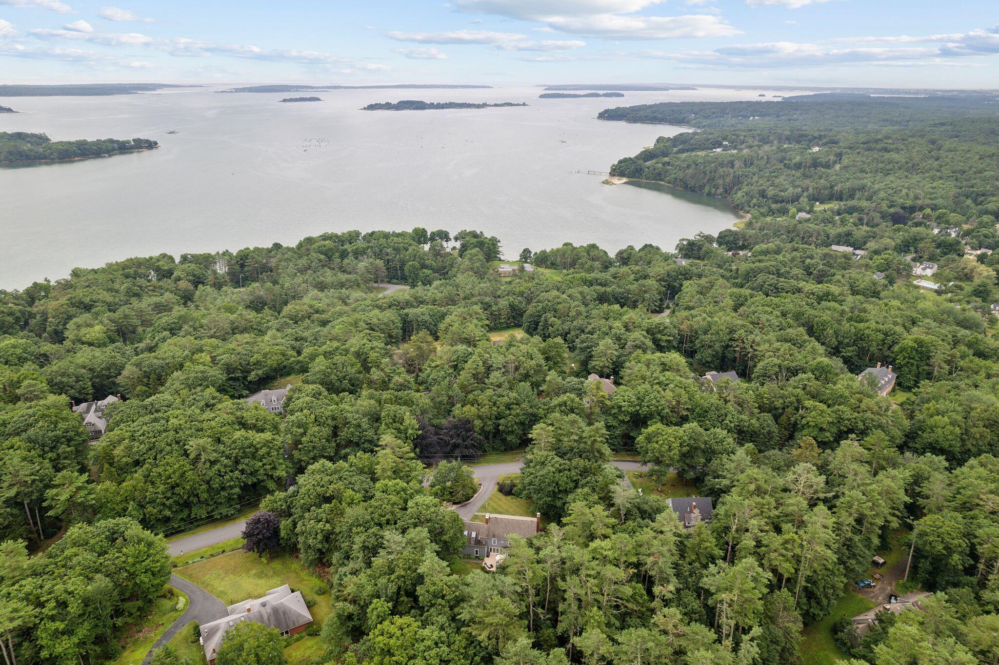 78 Schooner Ridge Road Cumberland Foreside, ME 04110 - Photo 3 of 61 Exterior Drone