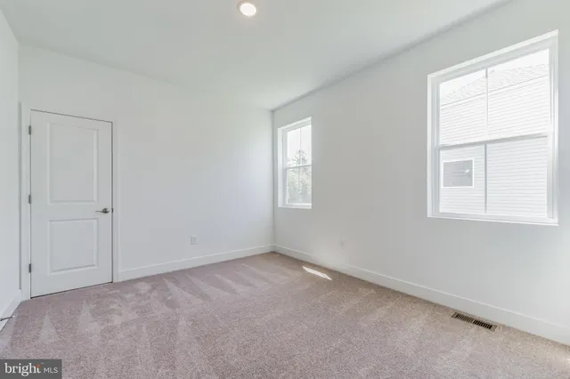 a view of an empty room