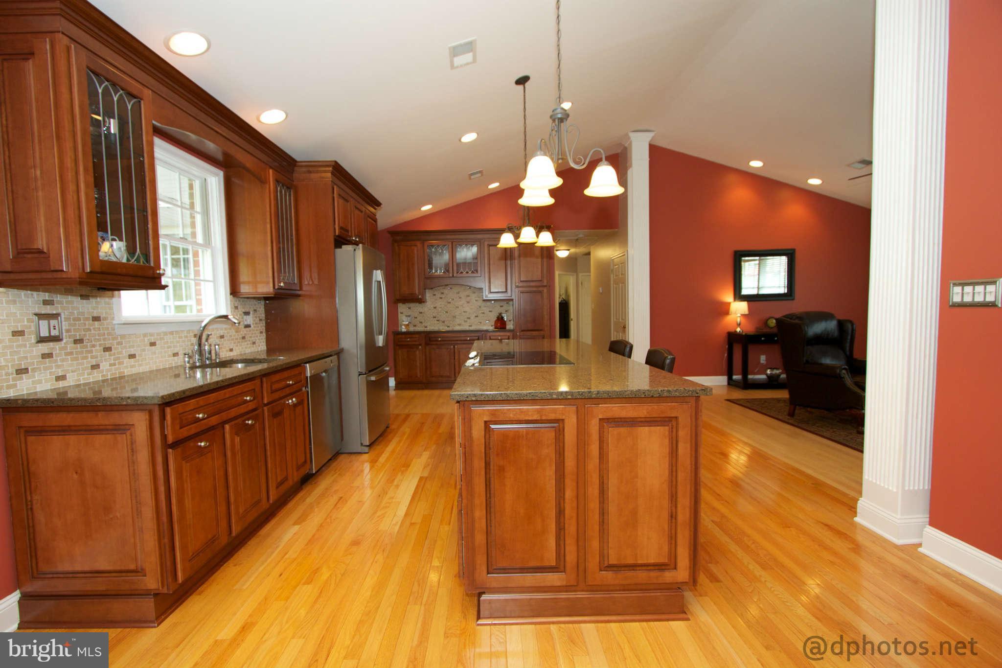 1315 Murgatroyd Road Fallston, MD 21047 - Photo 9 of 30 a large kitchen with kitchen island a large island in the center
