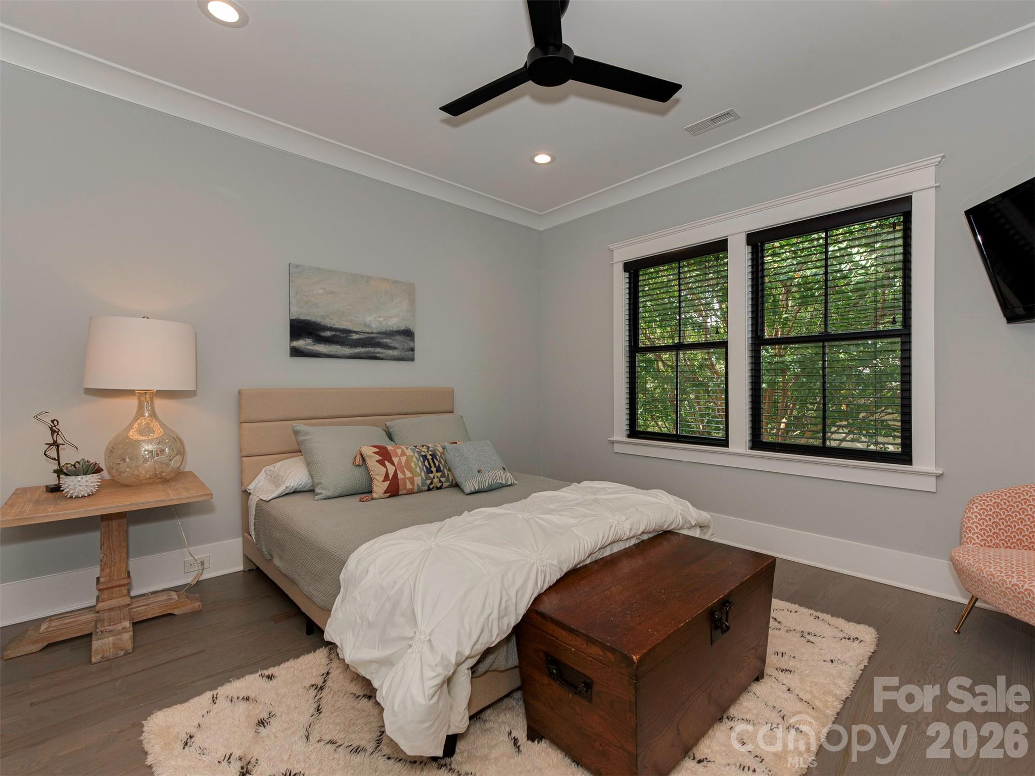 4009 Ridgecrest Avenue Charlotte, NC 28211 - Photo 38 of 43 a bedroom with a bed furniture and a window