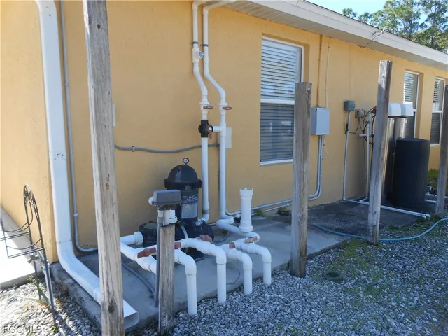 a backyard of a house