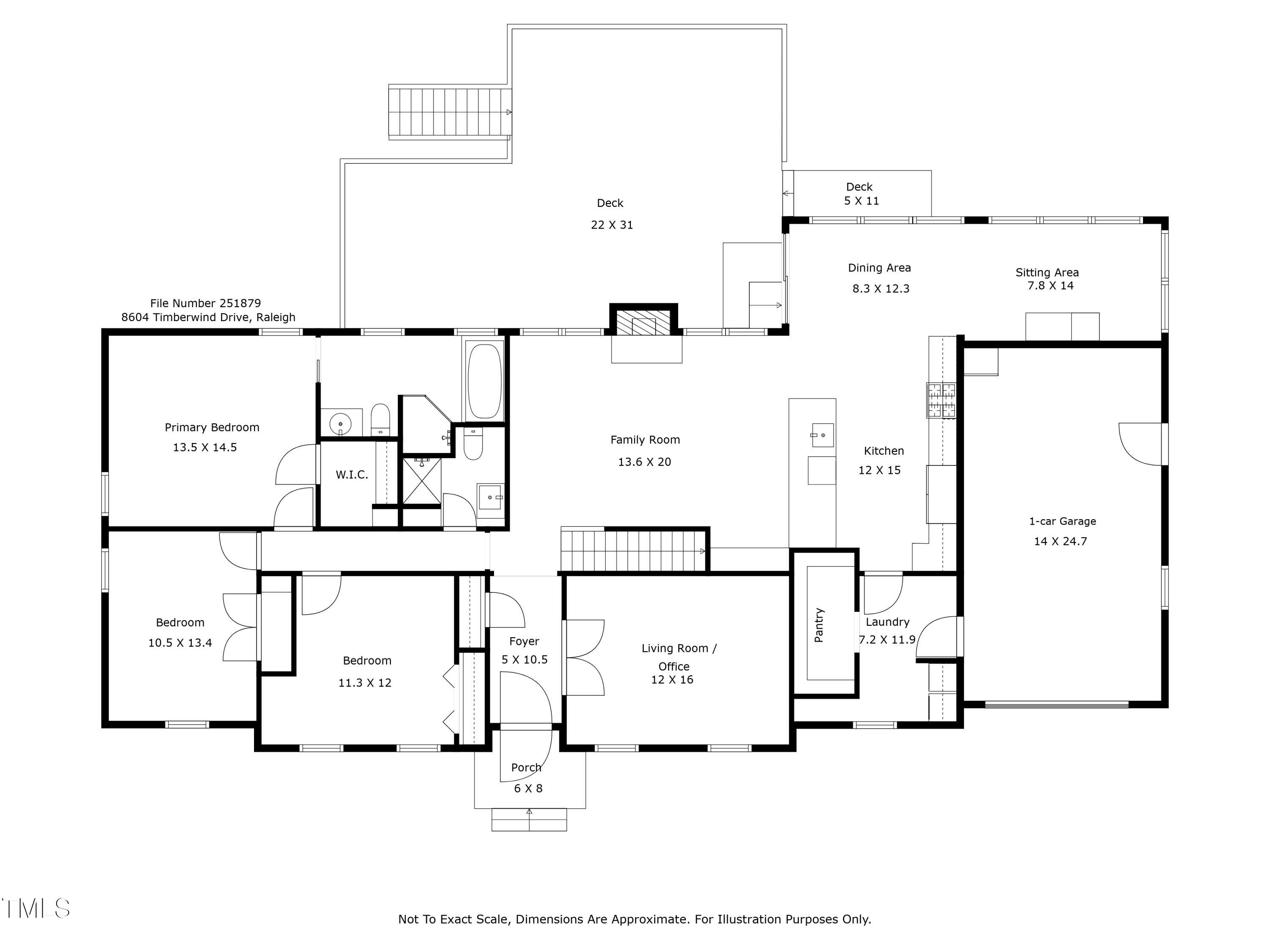 8604 Timberwind Drive Raleigh, NC 27615 - Photo 34 of 35 1st floor