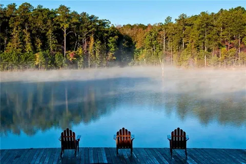 a view of outdoor space with seating area
