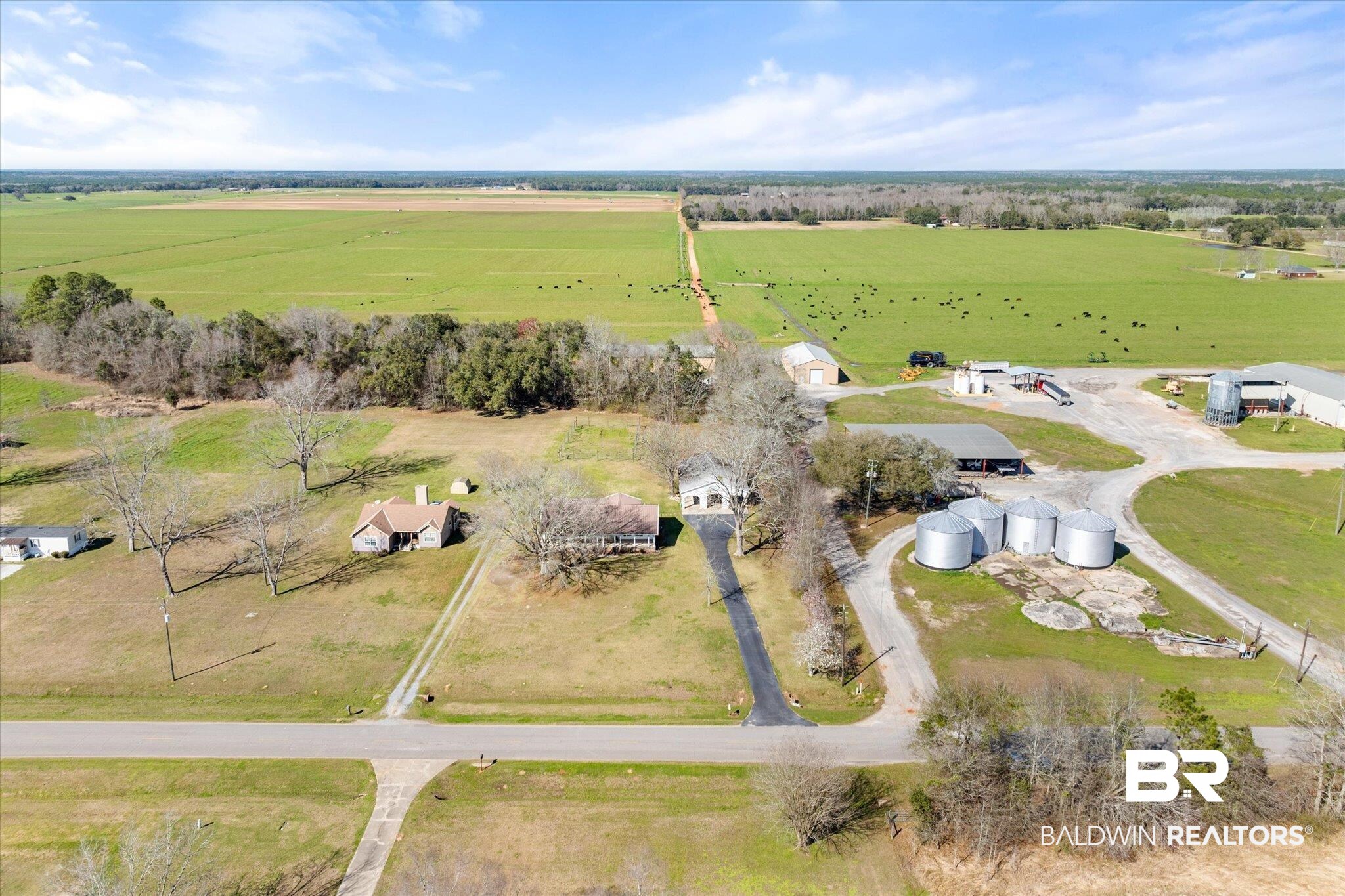 14280 Cat Deakle Road Grand Bay, AL 36541 - Photo 43 of 51 Aerial view with a rural view