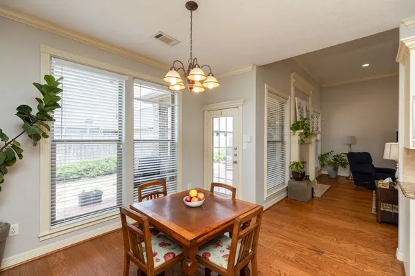 a workspace with furniture and window