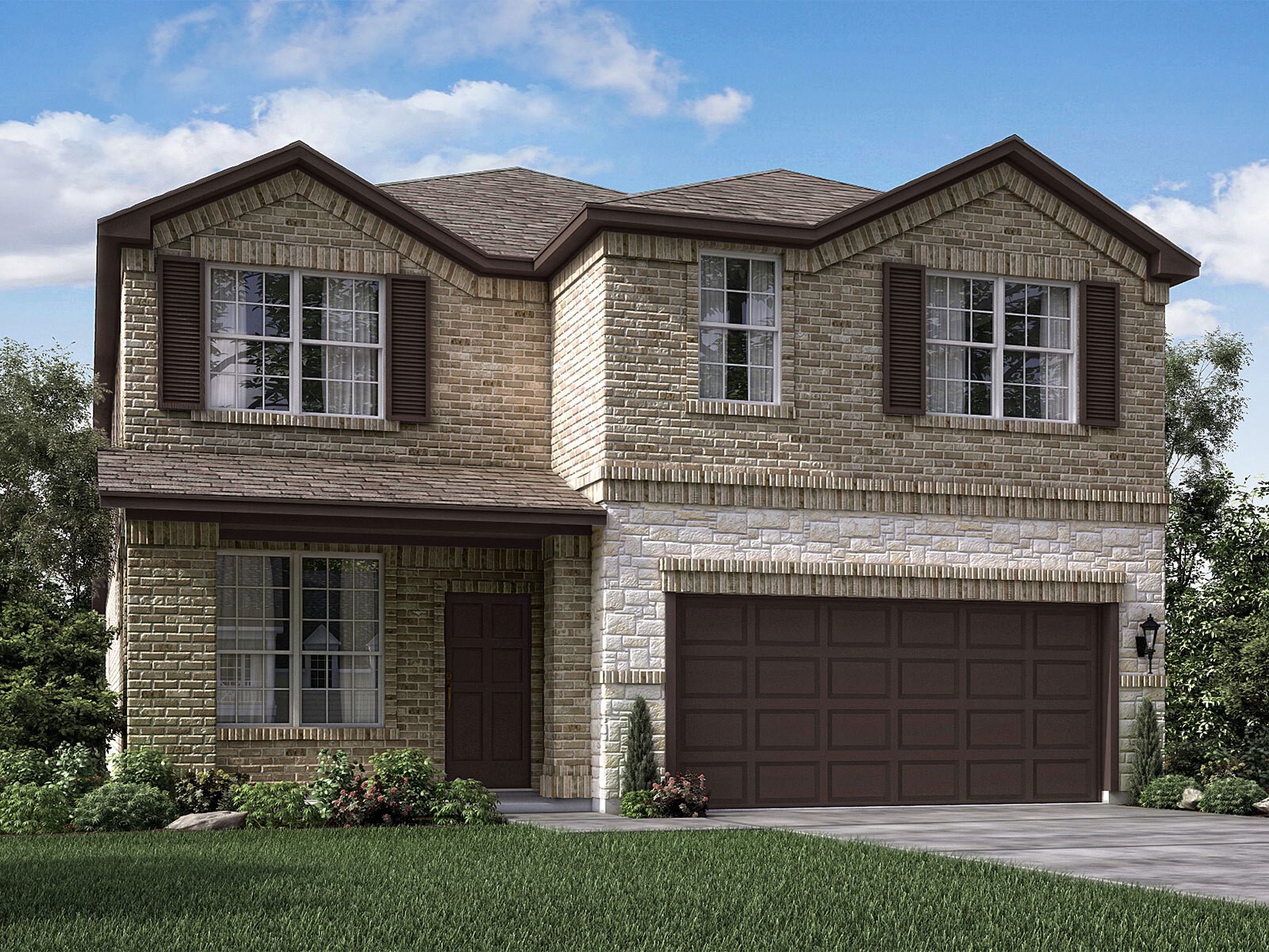 16254 Parish Pointe Court Conroe, TX 77302 - Photo 12 of 14 front view of a house with a yard