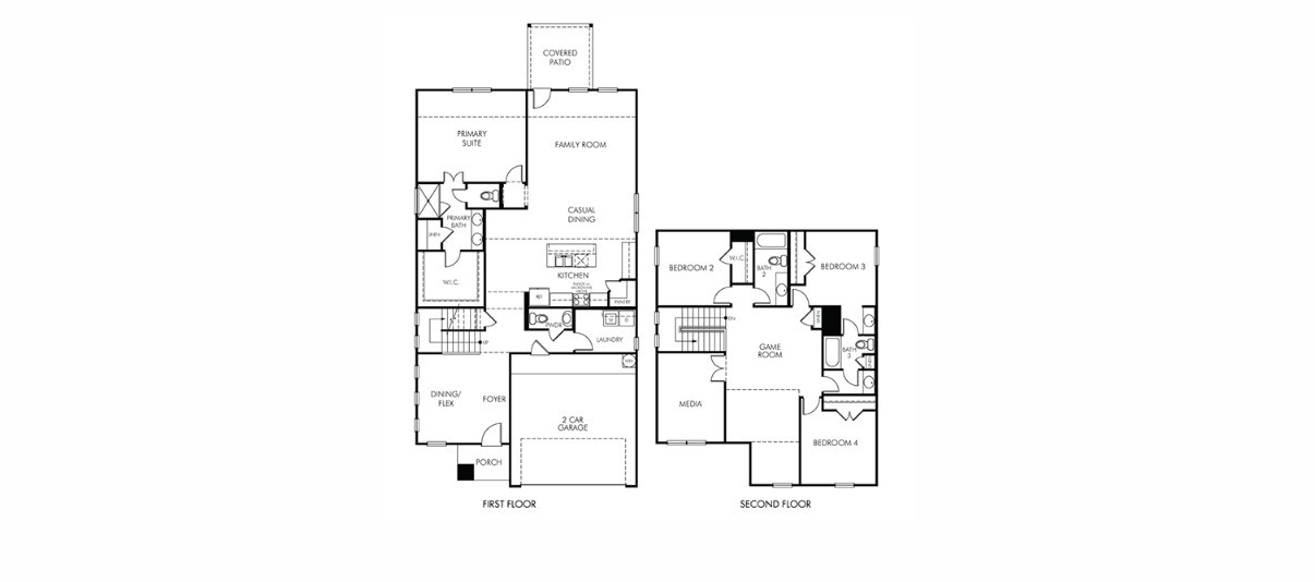 16254 Parish Pointe Court Conroe, TX 77302 - Photo 13 of 14 a picture of floor plan