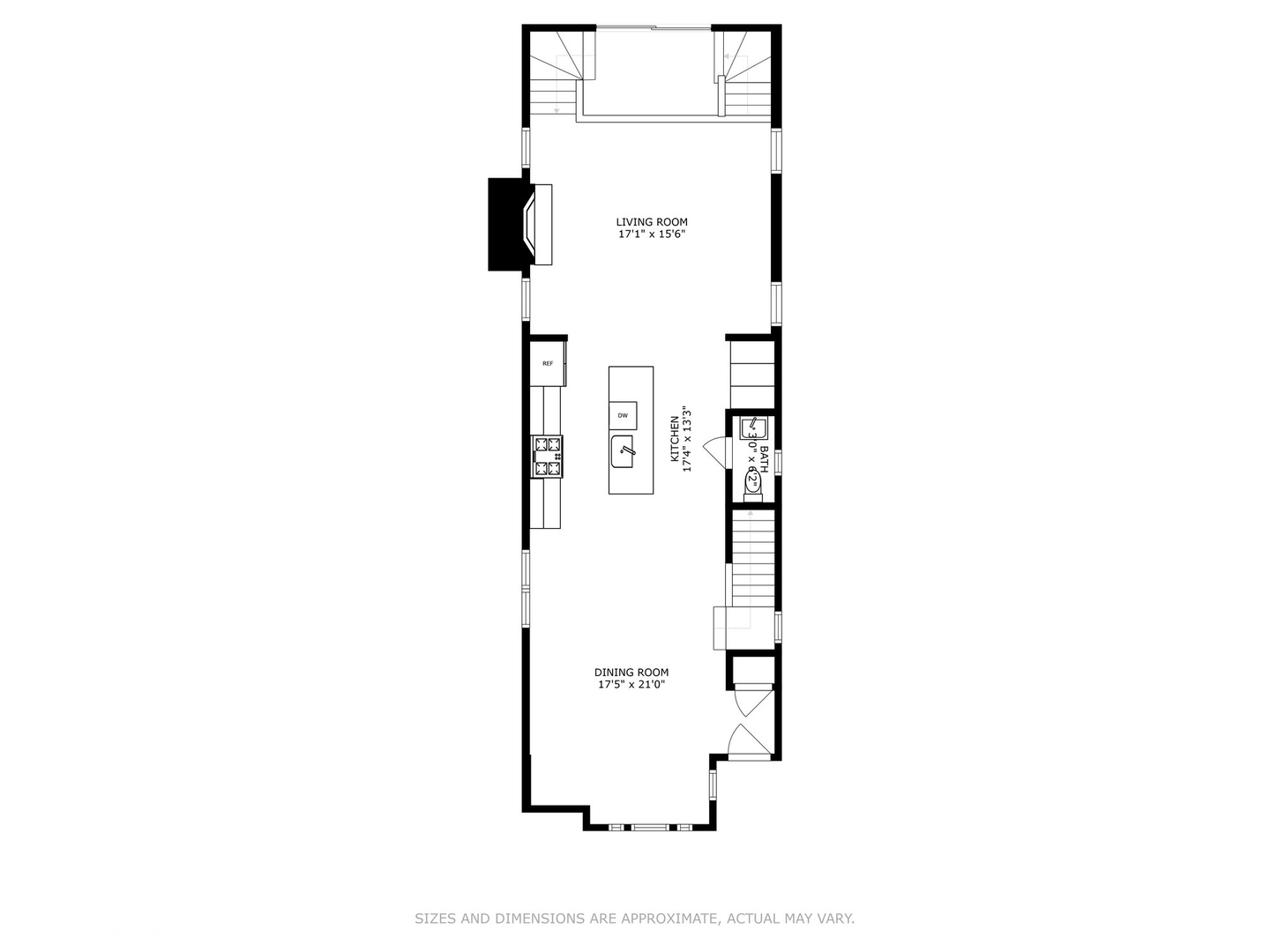 2062 North Bingham Street Chicago, IL 60647 - Photo 33 of 34 a picture of a floor plan