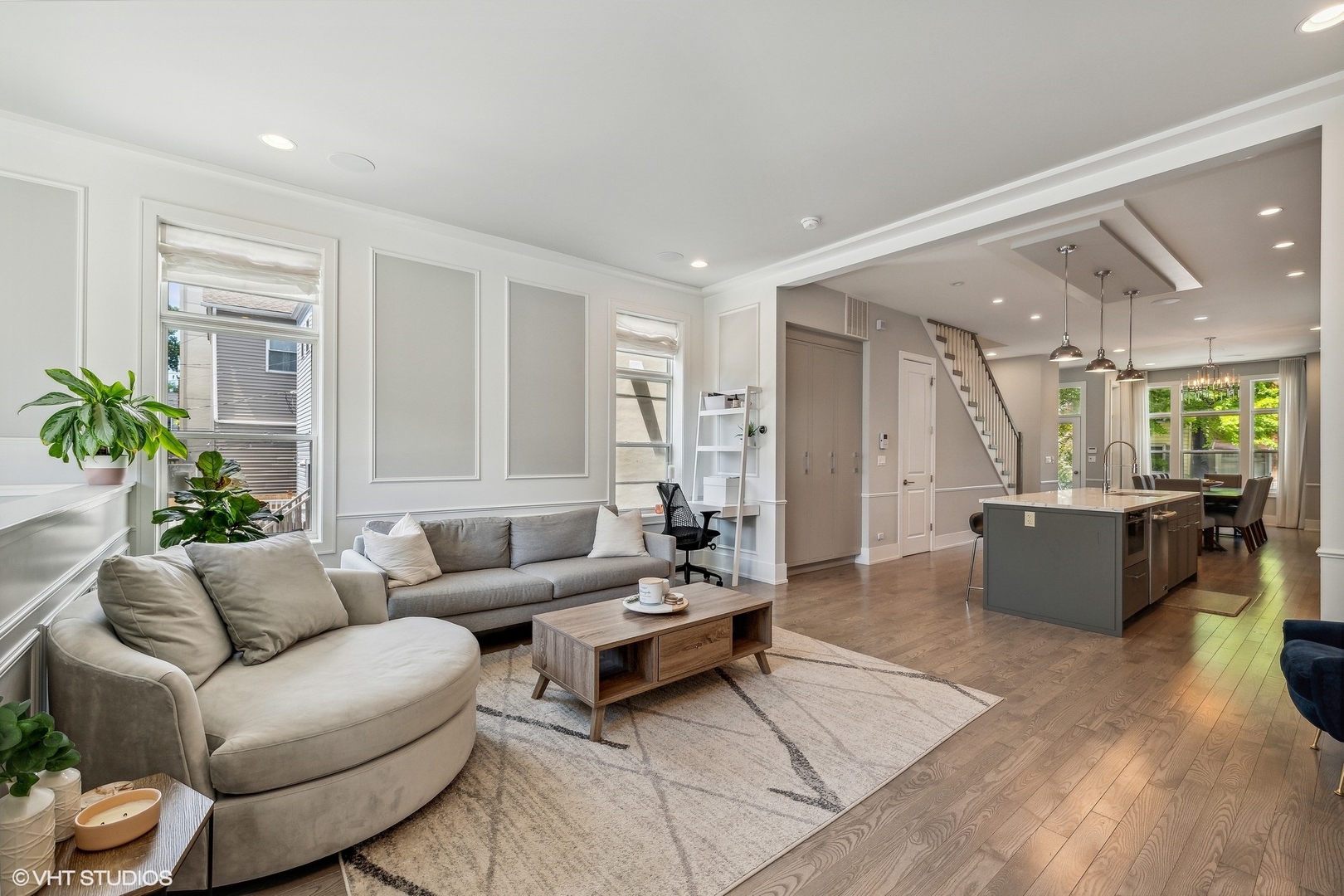 2062 North Bingham Street Chicago, IL 60647 - Photo 9 of 34 a living room with furniture and a large window