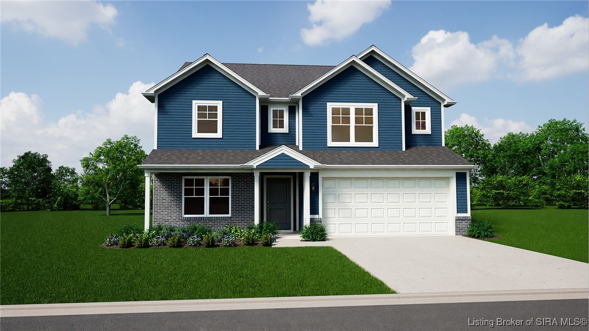 Front Rendering. Finished home may vary slightly