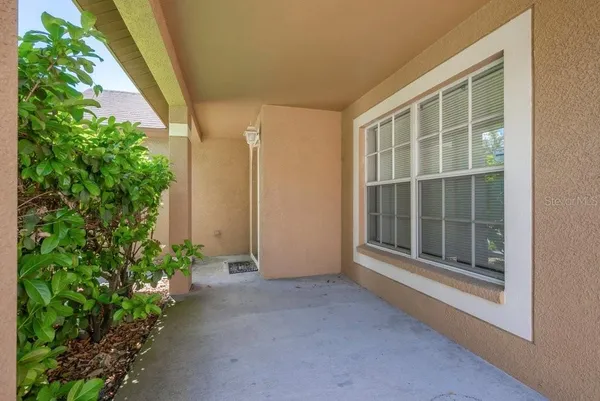 a view of front door of house