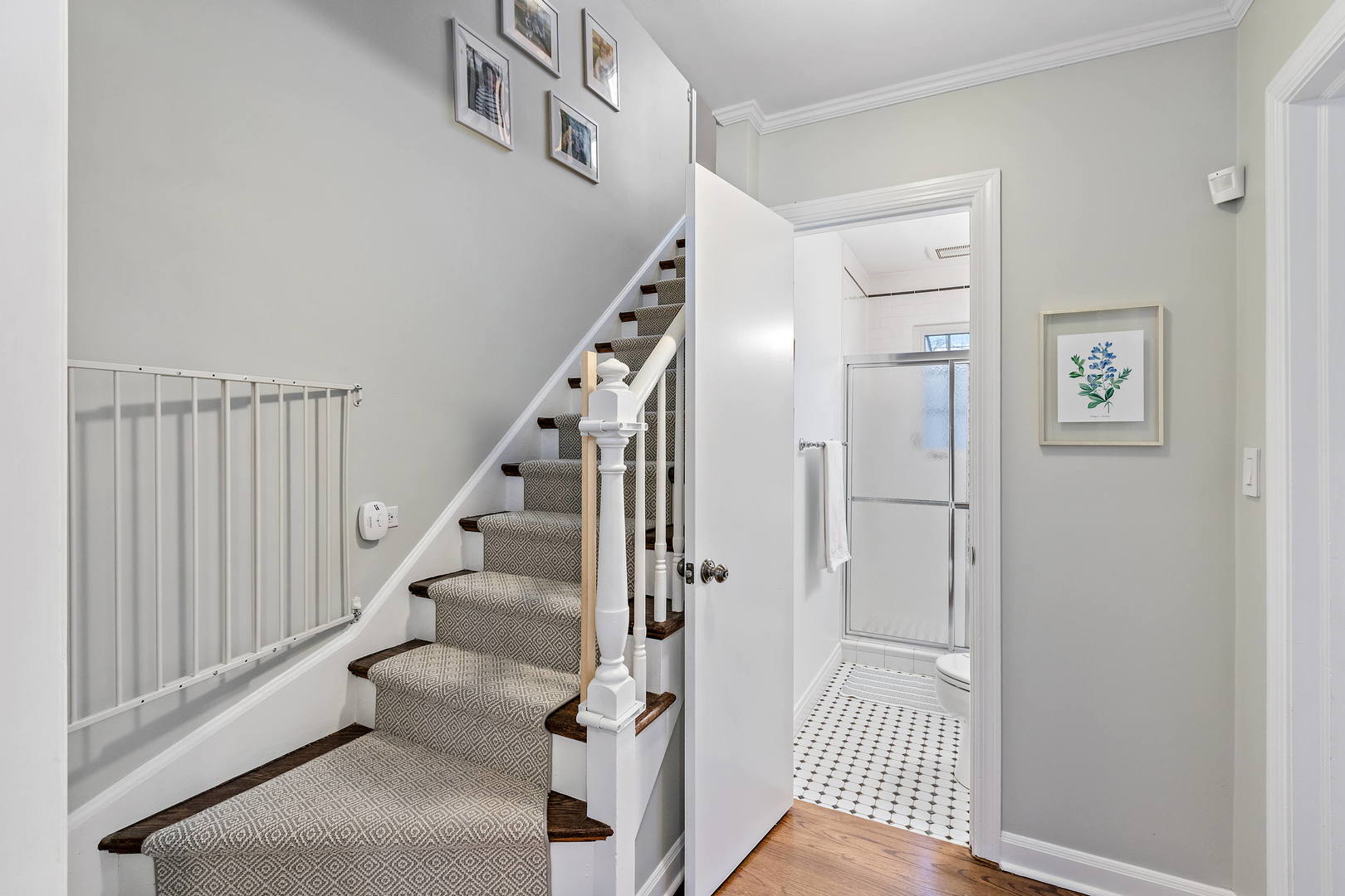 1207 Raleigh Road Glenview, IL 60025 - Photo 17 of 31 a view of a hallway with wooden floor and entryway