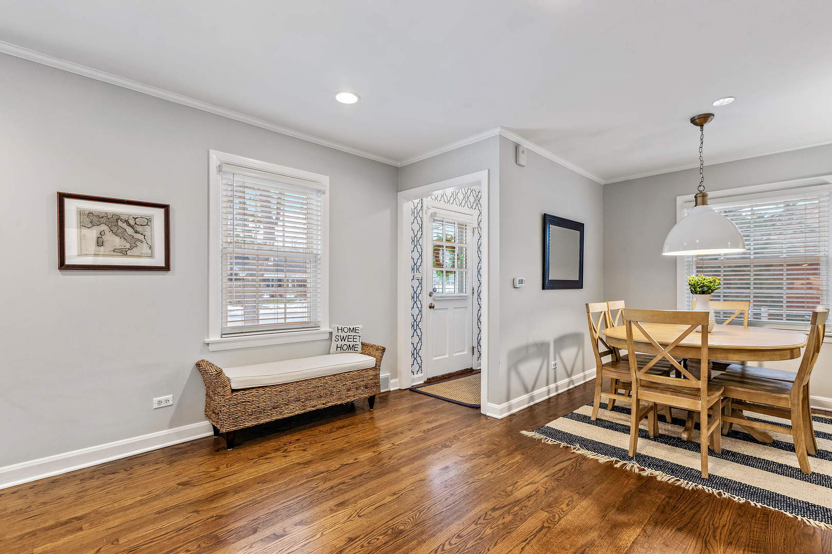 1207 Raleigh Road Glenview, IL 60025 - Photo 6 of 31 a living room with furniture and a wooden floor