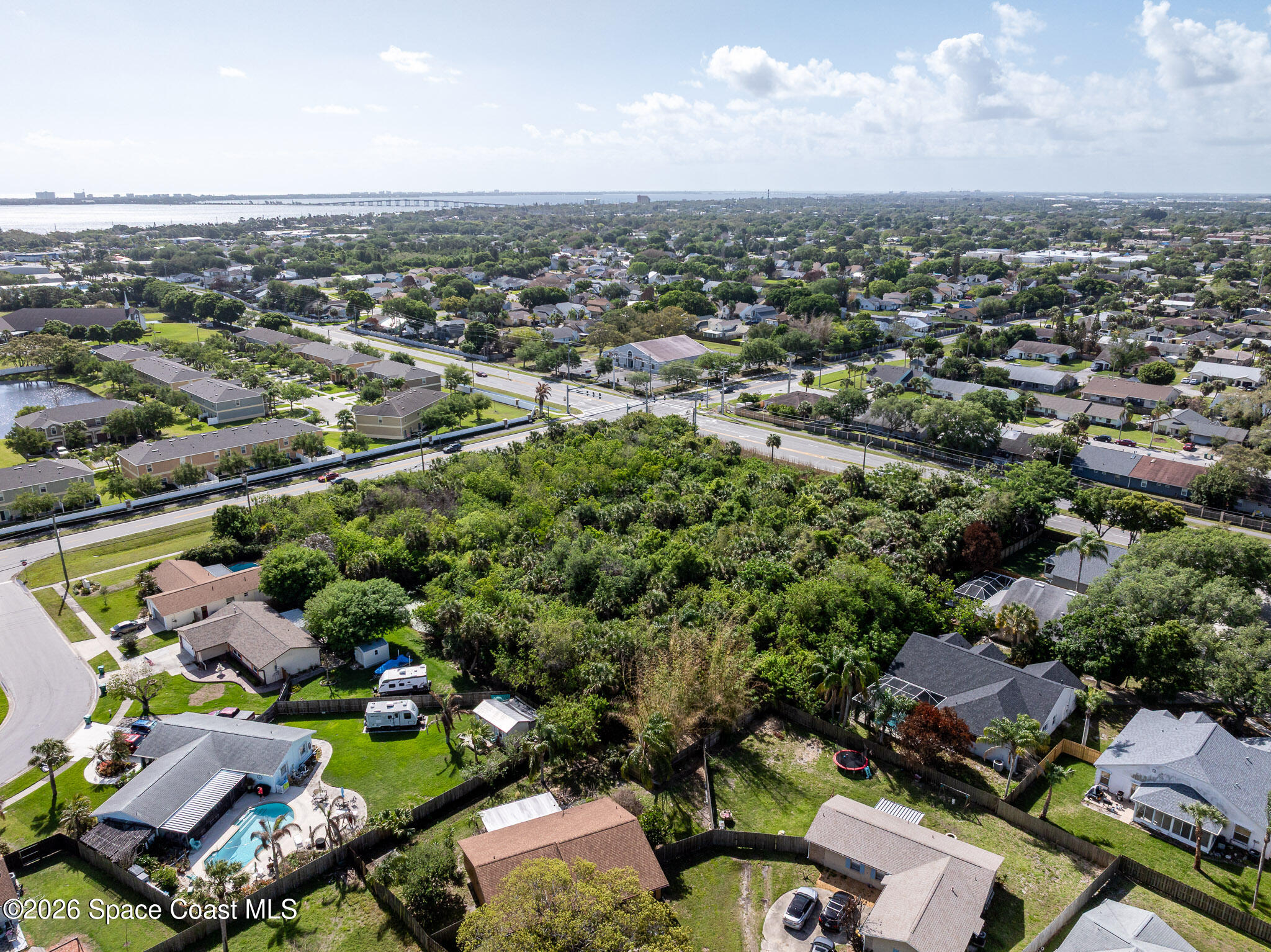 0 Lake Washington Road Melbourne, FL 32935 - Photo 6 of 14 an aerial view of a houses with a street