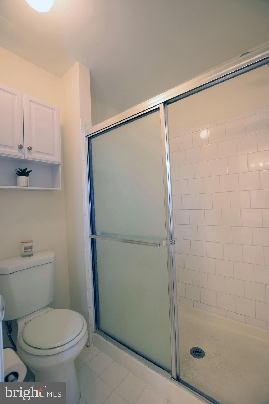 6907 Jones View Drive, Unit 1B Baltimore, MD 21209 - Photo 20 of 25 Ceramic Shower in Water Closet