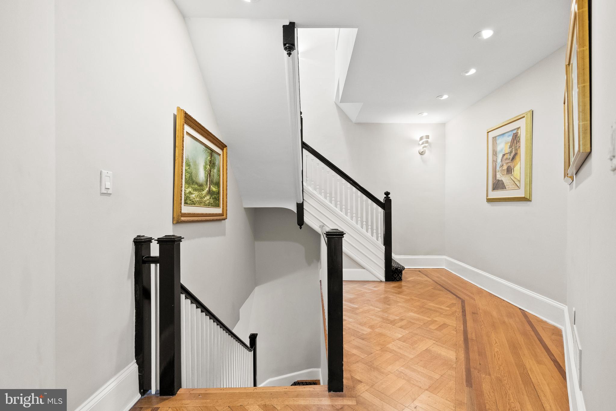 2131 S Street Northwest Washington, DC 20008 - Photo 16 of 29 a view of entryway and hall with wooden floor