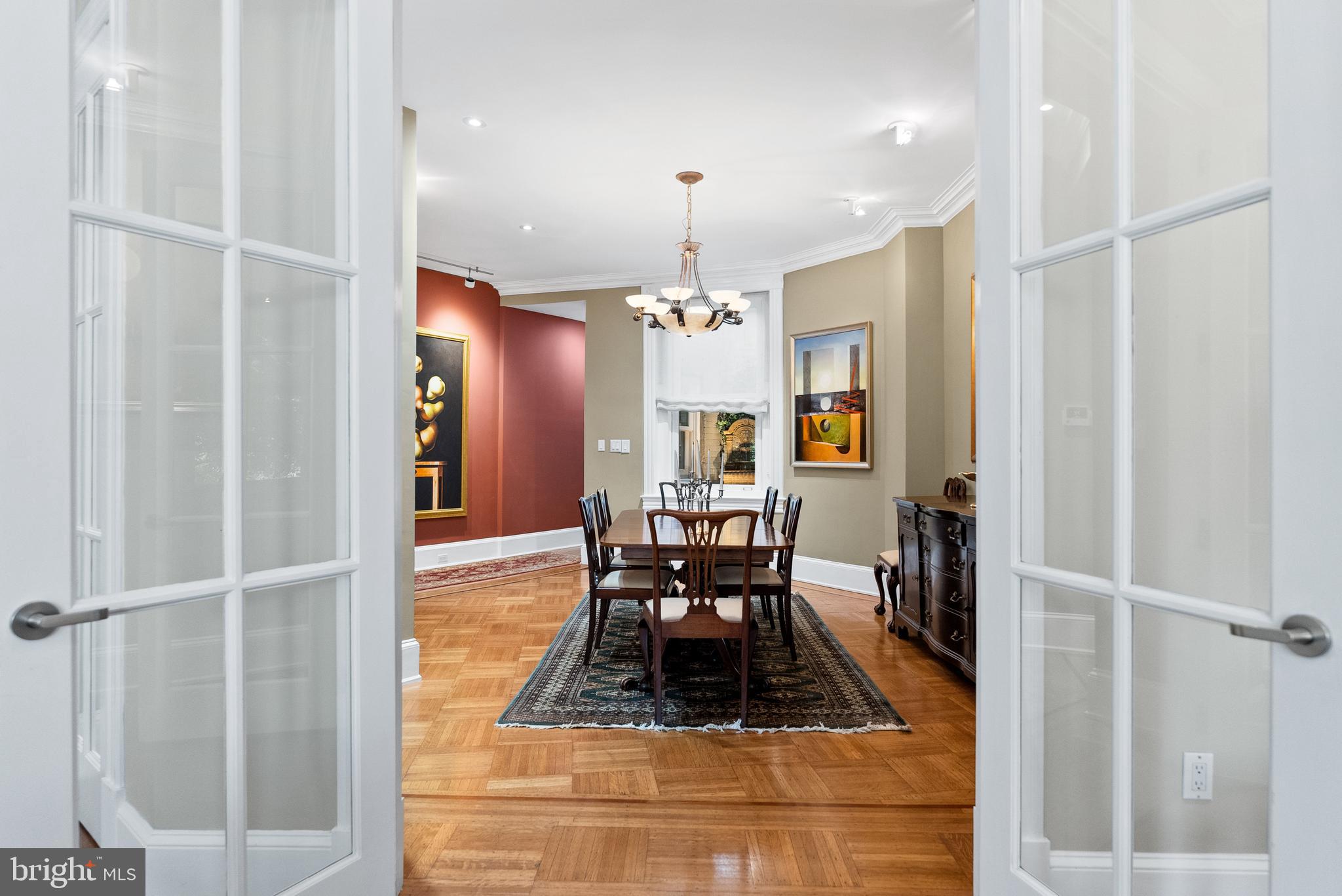 2131 S Street Northwest Washington, DC 20008 - Photo 9 of 29 a view of a dining room with furniture window and wooden floor