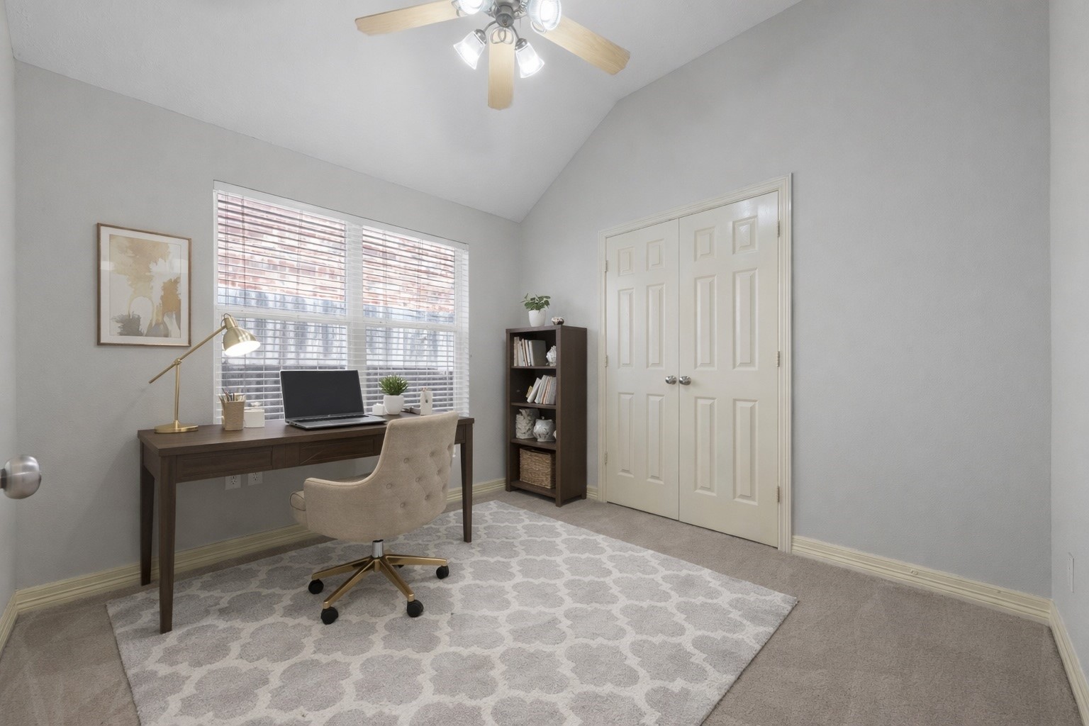 2434 Soledad Ridge Drive Spring, TX 77373 - Photo 8 of 33 Virtually Staged Secondary Bedroom #3 - Staged as a Home Office