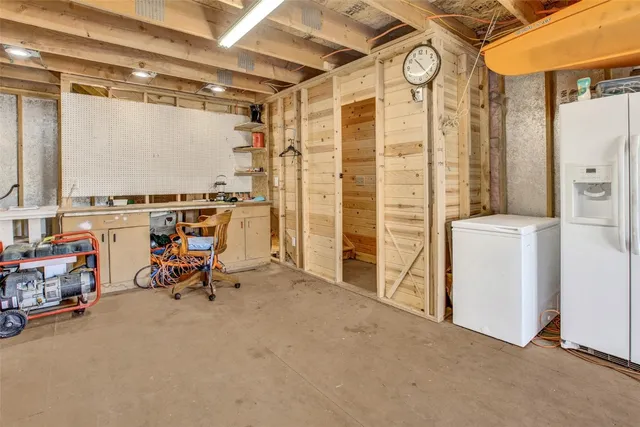 a view of storage and utility room