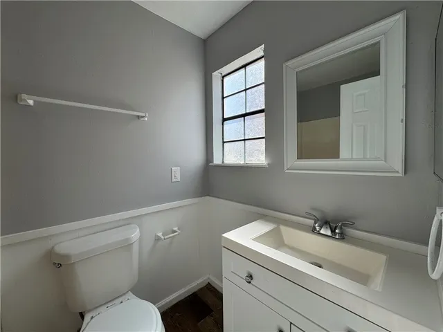 a bathroom with a sink and a toilet