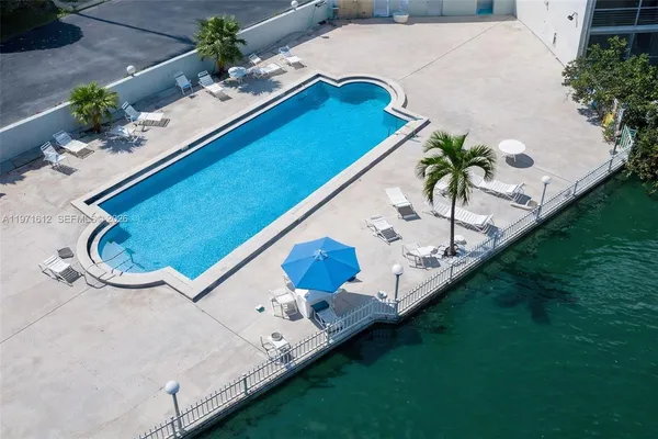 a view of outdoor space with swimming pool
