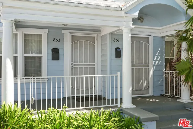 a view of a porch with a chair