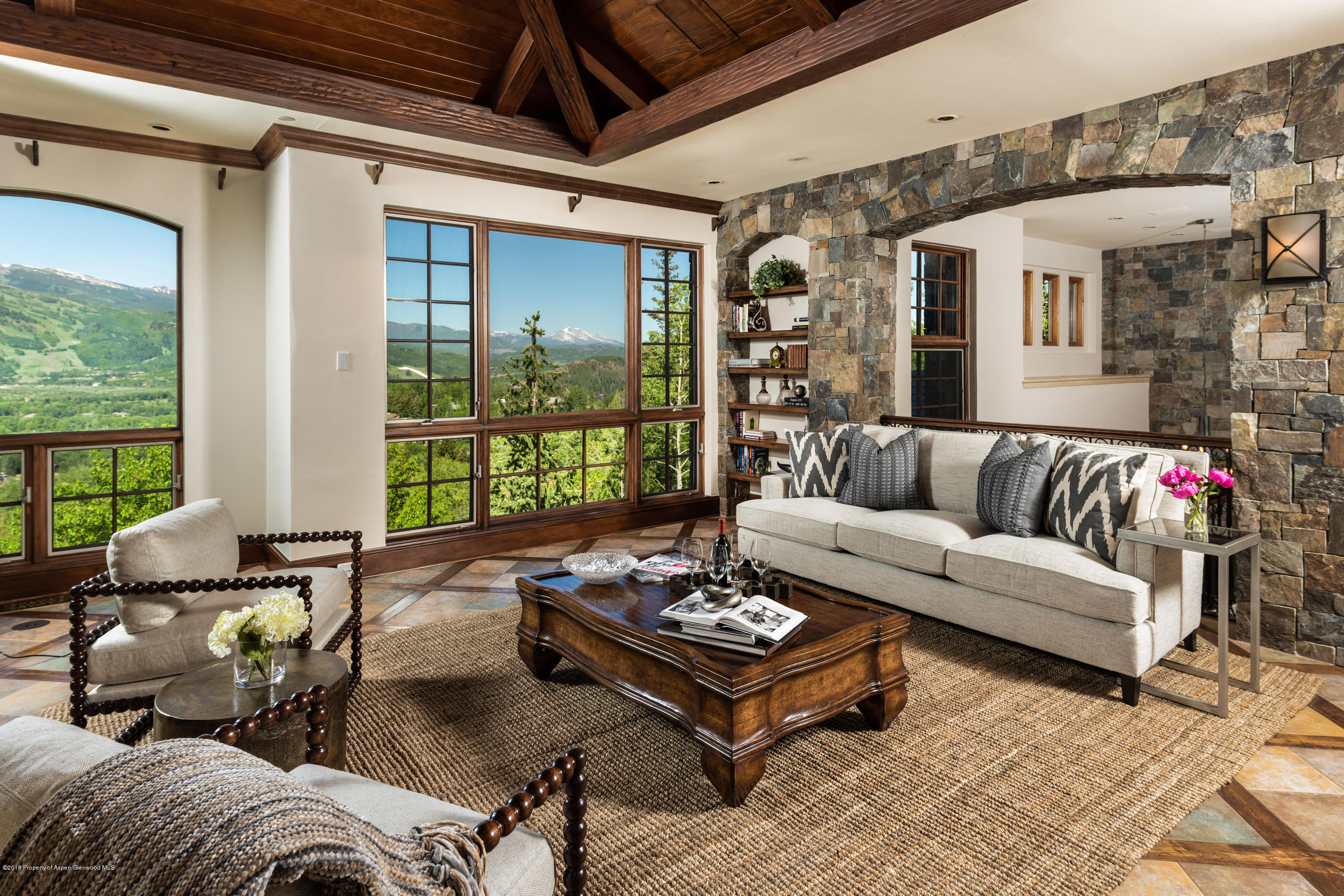 1124 Red Mountain Road Aspen, CO 81611 - Photo 15 of 44 Living Room Views