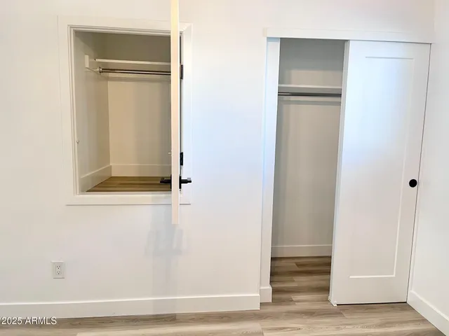 a view of a backyard with a plants