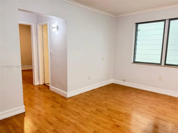 a view of an empty room