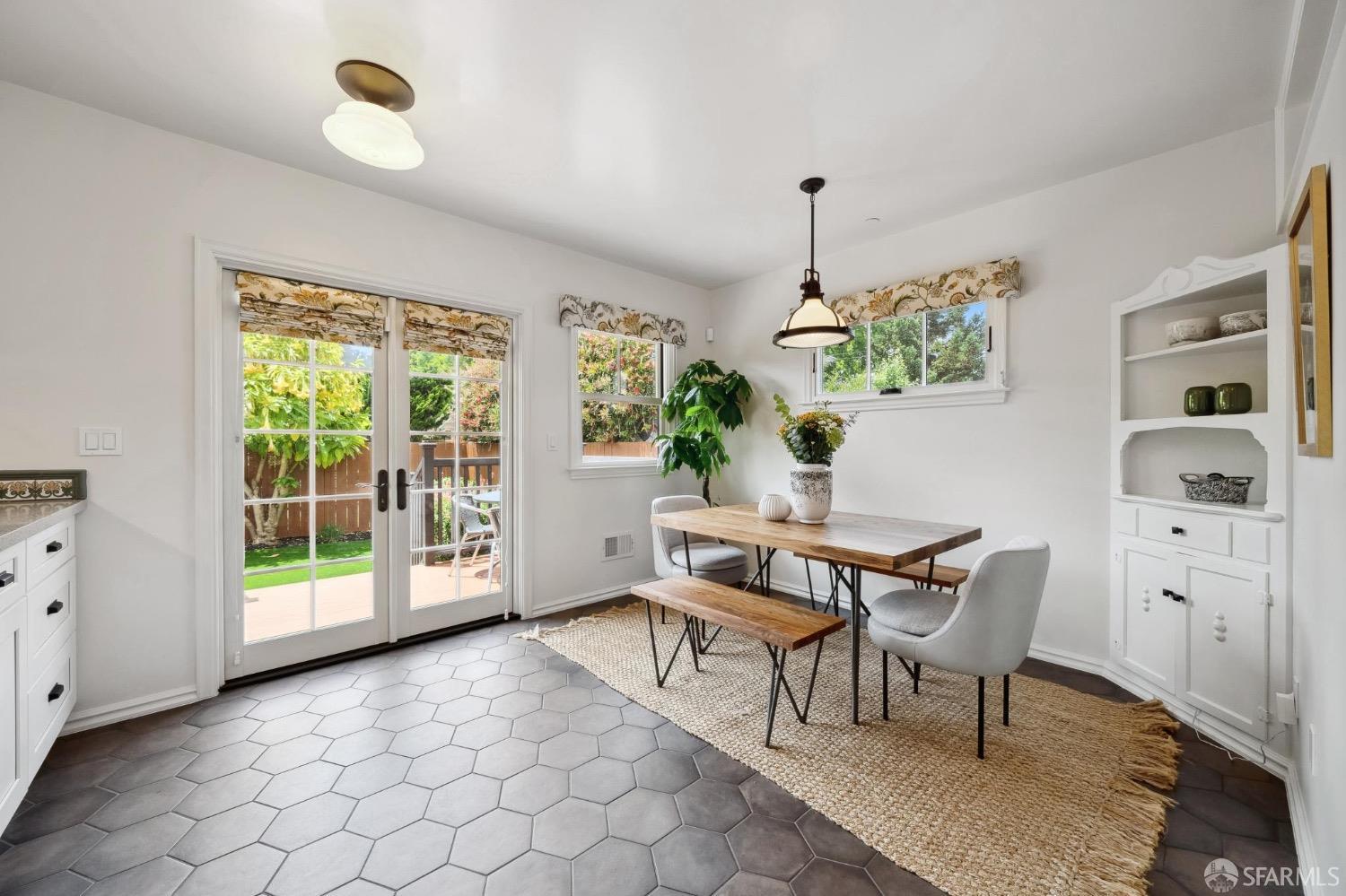 508 Talbot Avenue Albany, CA 94706 - Photo 26 of 66 a view of a dining room with furniture window and outside view
