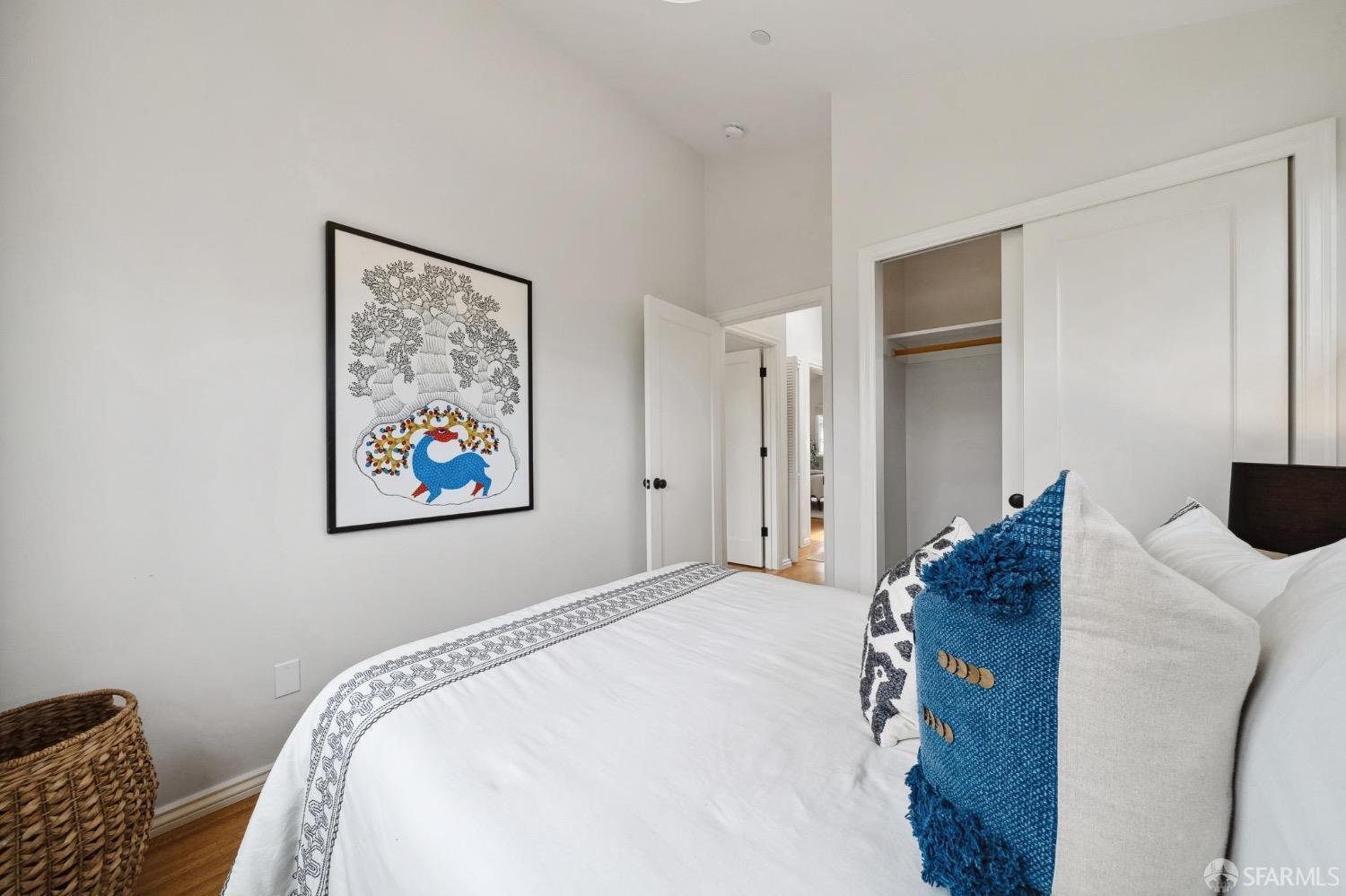 508 Talbot Avenue Albany, CA 94706 - Photo 50 of 66 a bedroom with a bed and painting on the wall