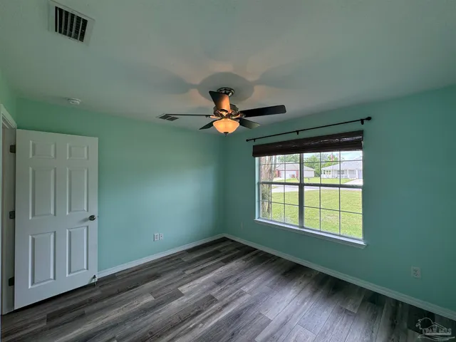 a window in an empty room