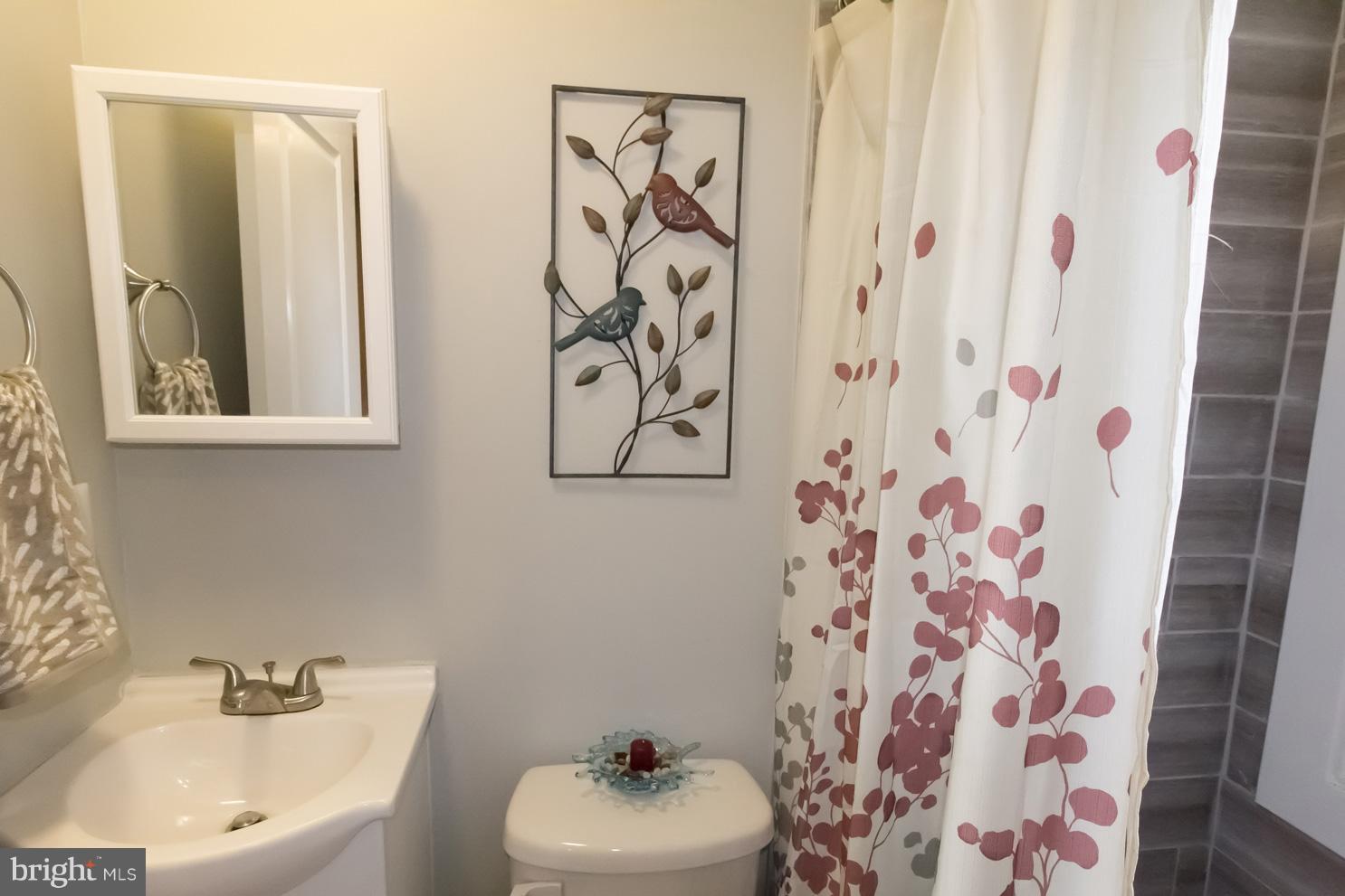1743 Portship Road Baltimore, MD 21222 - Photo 17 of 30 a bathroom with a sink and a mirror