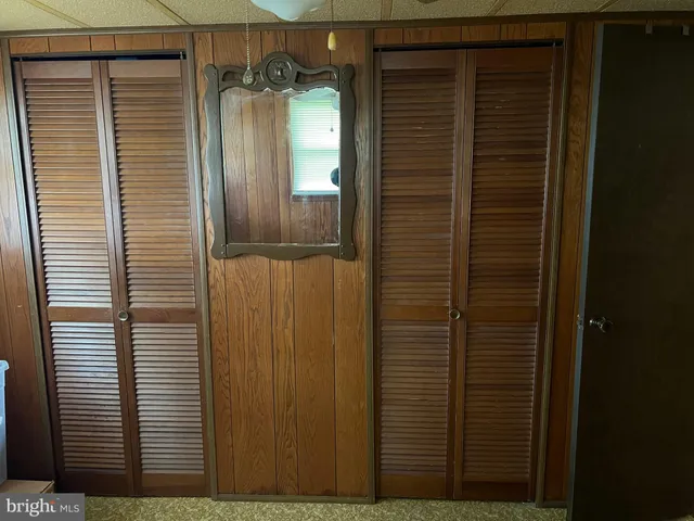 a view of a wooden door